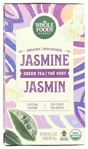 Whole Foods Market, Tea Green Jasmine Organic, 20 Count - Image 1