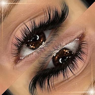 False Eyelashes Wispy Lashes Natural Look Fake Eyelashes Cat Eye Lashes Mink Fluffy Strip False Lashes Fox Eye Lashes Pack 7 Pairs ALICROWN - Image 4