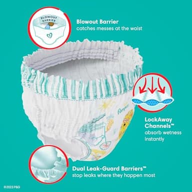 Pampers Diapers - Cruisers 360 - Size 7, 17 Count, Babyproof up to 100% Leakproof Pull-On Diaper (Packaging May Vary) - Image 7