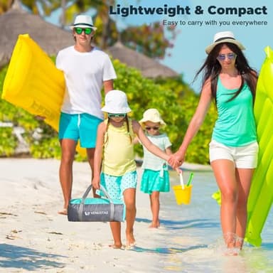 Venustas Beach Tent Sun Shelter for 3/4-5/6-7/8-10 Person, UPF 50+ UV Protection Beach Canopy, Lightweight and Easy Setup Cabana, Portable Beach Shade Tent - Image 6