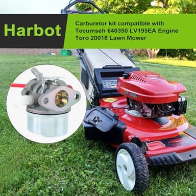 Harbot 640350 640271 640303 Carburetor for Toro Recycler 22 Carburetor 20016 20017 20018 20073 Tecumseh LV195EA LEV100 LEV105 LEV120 5hp 6hp 6.5hp 6.75hp Lawn Mower Engine Carburetor Parts - Image 2