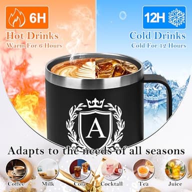 14 Oz Insulated Coffee Mug with Lid Travel Large Cup White Elephant Funny Weird Novelty Useful Unique Men Who Have Everything Adults Christmas Gag Prank Good Hilarious Naughty Dirty Secret Santa Gifts - Image 4