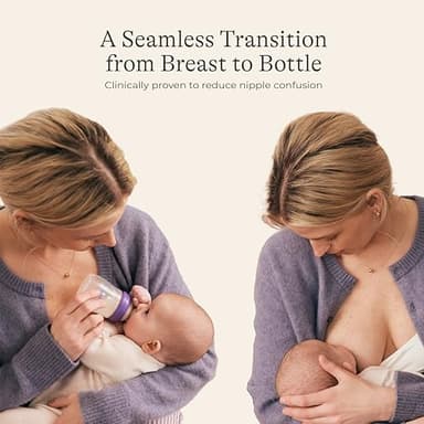 Lansinoh NaturalWave Newborn Gift Set – 3 Anti‑Colic 5 oz Bottles with S‑Flow Nipples + 3 Breastfeeding 8 oz Bottles with M‑Flow Nipples (6 Pack) - Image 6