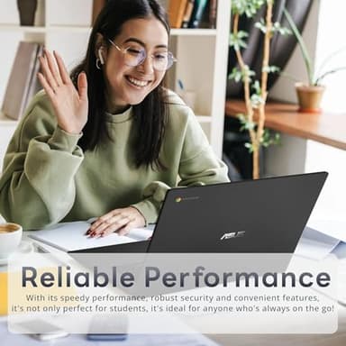 ASUS CX17 Everyday Value Chromebook 17.3" FHD Display (Intel Celeron N4500, Intel UHD Shared, 4GB LPDDR4, 128GB SSD eMMC, WiFi 6, HD Webcam, Bluetooth 5.2, 45W PSU, Chrome OS (Renewed) - Image 5