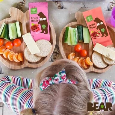 BEAR Real Fruit Snack Rolls - Gluten Free, Vegan, and Non-GMO - Strawberry – 36 Rolls, Healthy School And Lunch Snacks For Kids And Adults, 0.7 Ounce (Pack of 18) - Image 8