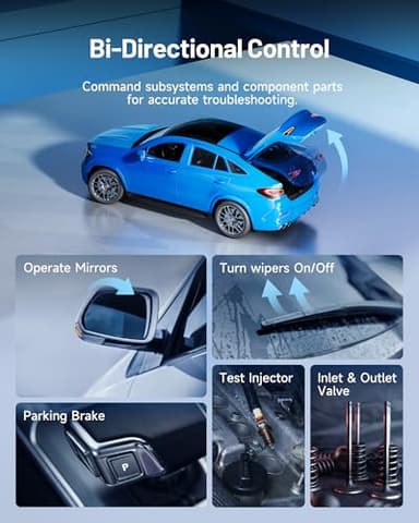 TOPDON Phoenix Nano, 2025 New Bidirectional Scan Tool, ECU Coding Tool, FCA AutoAuth, CAN FD/DoIP Protocols, 32+ Special Functions, Full System Diagnostic, Free Updates for 2 Years - Image 5