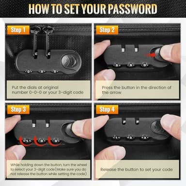 DEEGO Fireproof Document Box, Water-Resistant File Organizer Box with Lock for Document Safe, Collapsible File Organizer with Handle, Filing Cabinets for Home Office for Hanging Letter/Legal Folder - Image 7