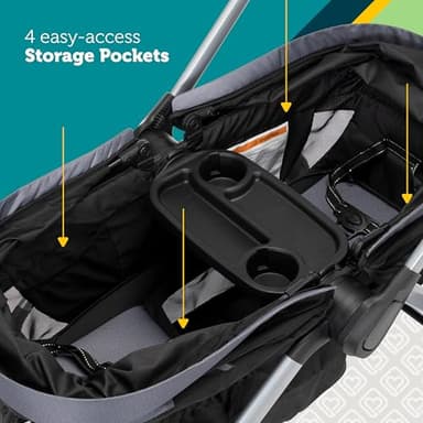Safety 1st Summit Wagon Stroller for 2 Kids with Removable Tray in High Street - Image 7