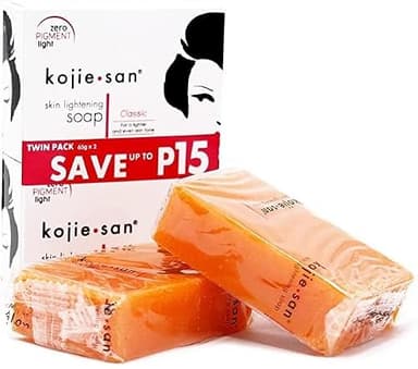 Kojie San Skin and Body Brightening Soap - Original Kojic Acid, Dark Spot Remover Bar Soap with Glycerin & Tea Tree Oil - 65g x 2 Bars - Image 2