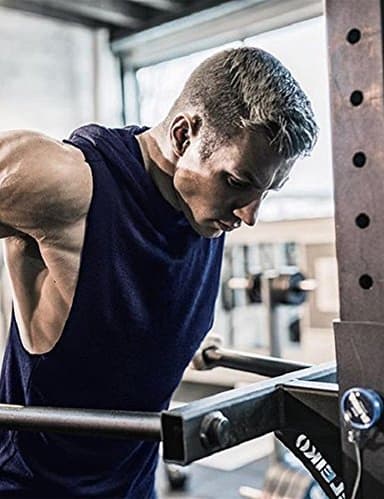 COOFANDY Men's 2 Pack Workout Hooded Tank Tops Bodybuilding Muscle Cut Off T Shirt Sleeveless Gym Hoodies - Image 3