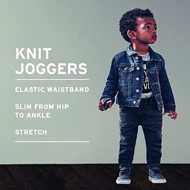 Levi's Baby Boys' Jogger Pants, Sea Salt, 2T - Image 5