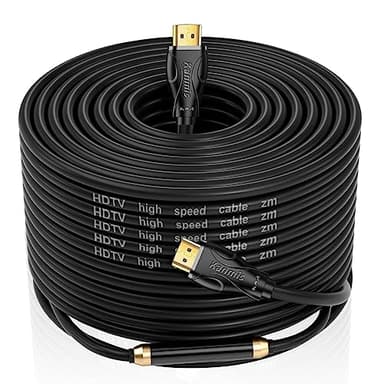 4K HDMI Cable 120ft, High Speed Hdmi Cables (HDMI2.0,18Gbps,1080P)-Ethernet Audio Return Video 4K HDMI Cable, Ultra High Speed Gold Plated Connectors, Compatible with Playstation Arc PS3 PS4 PC HDTV - Image 1