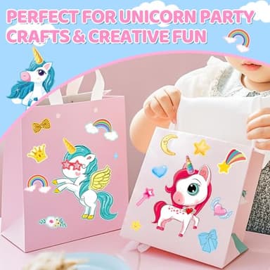 Aowplc 30 Sheets Make a Unicorn Stickers for Kids Party Favors, Birthday Decorations & Craft Activities - Image 6