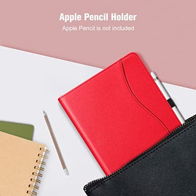Fintie Case for iPad 9th / 8th / 7th Generation (2021/2020/2019) 10.2 Inch - [Corner Protection] Multi-Angle Viewing Stand Cover with Pocket & Pencil Holder, Auto Sleep Wake, Red - Image 6