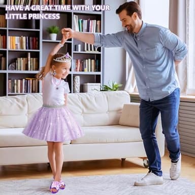 LJZJ Princess Dress Up Toys & Jewelry Boutique, Costumes Set incl Color Skirts, Shoes, Crowns, Accessories, Girls Role Play Gift for 3 4 5 6 Year old Girl Toddler ​B-day Party Favors - Image 2