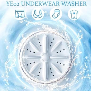 Ye02 underwear washer, 2025 New Mini Portable Washing Machine, Ye02 Portable Washer, Rechargeable Cordless Mini Underwear Washing Machine for Home, Apartment, Camping, Travel (A) - Image 5