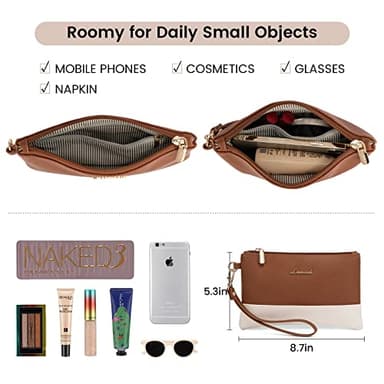 LOVEVOOK Laptop Tote for Women - 15.6 Inch Professional Leather Computer Briefcase with Waterproof Handbag Shoulder Bag Large Capacity Business Teacher Office Crossbody Purse - Image 9