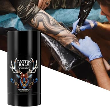 Tattoo Aftercare Butter Balm, 2.6 oz, Old & New Tattoo Moisturizer Healing Brightener for Color Enhance, Natural Organic Tattoo Cream - Image 2