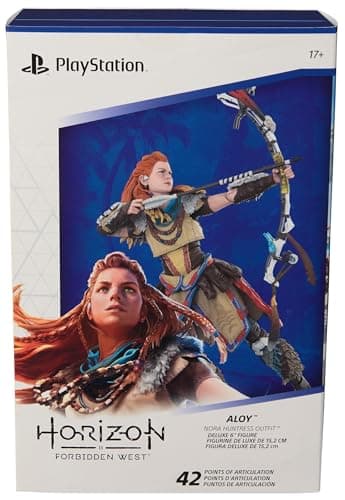 PlayStation Horizon Forbidden West, Deluxe 6” Aloy Action Figure with 15 Accessories, The Shapes Collection, for PS5 Fans & Collectors Ages 17+ - Image 9
