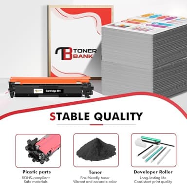 051 MF264DW Toner Cartridge Compatible for Canon Toner Cartridge 051 CRG-051 051H CRG-051H for imageCLASS MF264dw MF269dw MF267dw LBP162dw MF266dn MF263dn LBP161dn Printer 2-Pack - Image 5