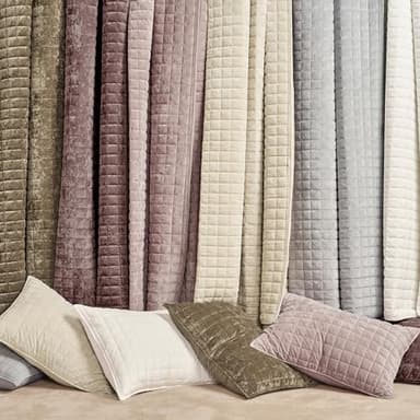 RECYCO Luxury Velvet Quilt Set King Size Bedding Sets, Ultra Soft Velvet Comforter Set, Lightweight Channel Box Stitch Oversized Bedspread Coverlet for All Season, with 2 Shams, Urban Taupe - Image 7