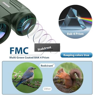 20x25 High Powered Binoculars for Adults and Kids,Compact HD Waterproof Durable and Clear BAK4 Prism FMC Lens,Suitable for Bird Watching,Sightseeing and Outdoor Sports - Image 5