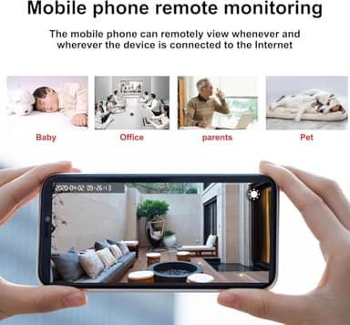 DWGZYYD Mini Camera for Home Security 1080P HD Indoor Battery Mini Wireless WiFi Security Camera APP Control Pet Surveillance for Room Nanny Cam with Motion Detection Night Vision - Image 2
