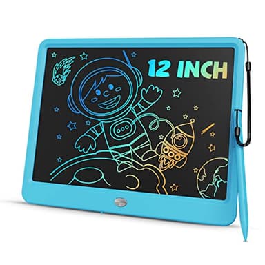 TEKFUN Large Screen 12inch LCD Writing Tablet with Anti-Lost Stylus, Erasable Doodle Board No Mess Drawing Pad, Car Trip Travel Toys for Kids, Birthday Gift for 3 4 5 6 7 Girls Boys - Image 1