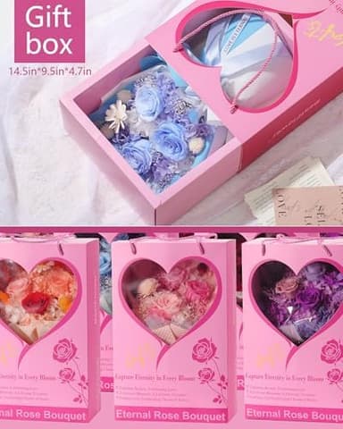 Flowers Gifts for Mom,Flowers Roses Bouquet Gifts for Women,Wife,Grandma and Best Friend/Flower for Delivery Prime/Blue Rose - Image 6