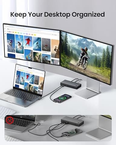 Silkland USB C Monitor Display Cable Right Angle 6.6FT/2M [5K/4K@60Hz 8K@30Hz], 90 Degree USB C 3.2 Gen 2x2 Video Cable, 20Gbps Data Transfer, 240W Fast PD Compatible for MacBook, iPad, iPhone 16 - Image 2