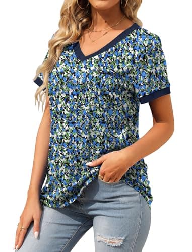 Geifa Blouses for Women Dressy Casual Loose Fit Tee Shirts Plus Size Dress Shirts Oversized 3XL - Image 3