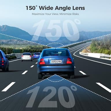 AZDOME M01 Max UHD 4K Dash Cam Front and Rear, Built-in Wi-Fi, Free 64GB Card, App Control, 4K+1080 Dash Camera for Car, Built-in ADAS, G-Sensor, IP68 Waterproof, 24H Parking Mode Dashcam - Image 8