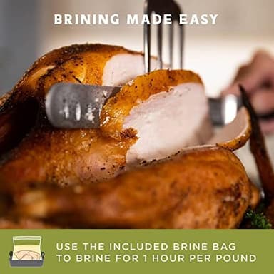 Fire & Flavor Apple Sage Perfect Brine - Turkey Brine Kit with Bag for Roasting, Grilling, Smoking, and Frying - Brining Seasonings for Cooking and Turkey Brine Bag - Turkey Brine and Rub Kit, 1 Count (Pack of 1 - Image 6