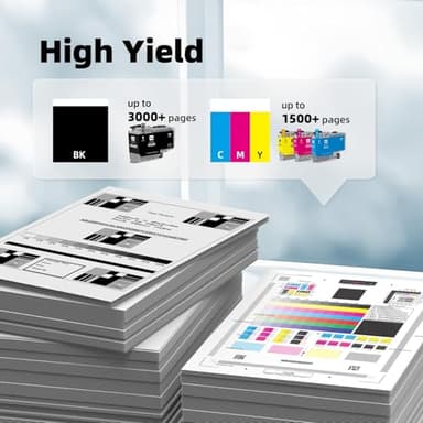 LC406 Ink Cartridges Compatible for Brother LC406 LC406XL LC 406 XL Work for Brother MFC-J4335DW MFC-J5855DW MFC-J4535DW MFC-J6555DW MFC-J6955DW Printer (4 Pack, Black, Cyan, Magenta, Yellow) - Image 4