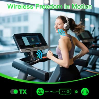 Premium Pro Bluetooth 5.4 Transmitter Receiver,Airplane Audio Adapter,Wireless Transmitter for TV/Travel Flight,Airline,Gym.Supports to 2 AirPods/Headphones,Bluetooth Receiver for Car/Home Stereo - Image 6
