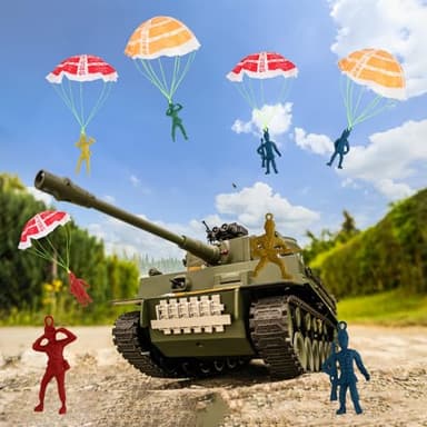 Manmel 40PCS Parachute Toy, Outdoor Flying Toy for Kids 3 4 5 6 7 8 9, Mini Paratroopers Army Parachute Flying Throwing Outside Toys for Toddlers, Boys, Girls, Party Favors, Goodie Bag Stuffers - Image 5