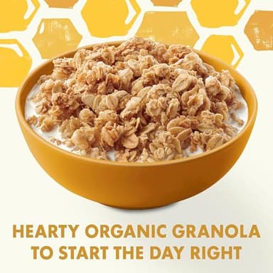 Cascadian Farm Organic Granola, Oats and Honey Cereal, Resealable Pouch, 11 oz - Image 3