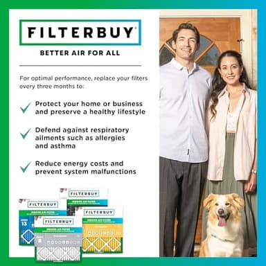 Filterbuy 20x20x1 Air Filter MERV 11 (MPR 1200) Allergen Defense Replacement (4-Pack), Electrostatic Pleated HVAC AC Furnace Filters, Made in USA (Actual Size: 19.50 x 19.50 x 0.75) - Image 7