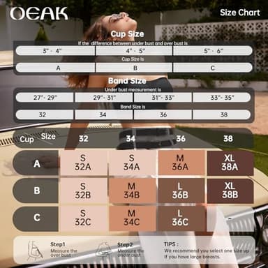 OEAK Womens Strapless Bandeau Bras Non Slip Bra Push Up Wireless Padded Bralette Supportive Seamless Bra Comfortable Tube Bras M Nude - Image 6