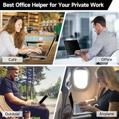 16 Inch 16:10 Laptop Privacy Screen Filter, Anti Blue Light Glare & Anti Scratch Computer Privacy Shield for 16" with 1920x1200 Aspect Ratio Laptop - Image 7