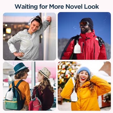 Babysun Mini Backpack Keychain Wristlet Pouch Small Change Coin Purse Cute Zipper Wallet With 3 RFID Card Slots For Women/Men Airpods Cosmetics (White) - Image 6