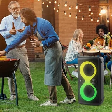 Monster Cycle Plus Bluetooth Speaker, 380W High Power Portable Party Speaker with 7 Lighting Effects, 108dB Loud Stereo Sound, 24H Playtime, Speakers with Subwoofer for Outdoor, Party - Image 2