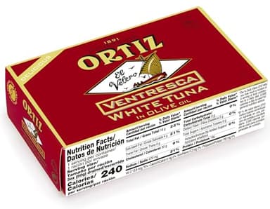 Ortiz Ventresca White Tuna Belly in Olive Oil, Tender Buttery Fillets with Exquisite Flavor, Superior Wild Caught Tuna Packed in Delicate Spanish Olive Oil, 3.88oz Can (Pack of 1) - Image 5
