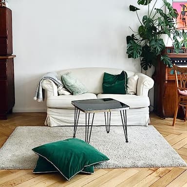 16" Hairpin Furniture Legs 4PCS, Heavy Duty Solid Steel 3 Rod Furniture Legs with 2 sizes Screws and 4pcs Floor Protectors for Nightstand, Cabinet, Bench Chair, Coffee Table, Desk, etc, Black - Image 5