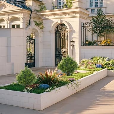 JoyPower Two 19''T Artificial Topiary Ball Trees, Artificial Small Shrub Plants, UV Resistant Potted Plants, Indoor and Outdoor Front Porch Gardens, Office Decoration - Image 3