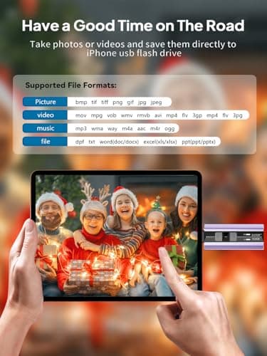 EATOP 512GB Flash Drive Intended for iPhone iPad Android and Computers, 4 in 1 Photo Stick for Phone Memory Storage Easily Backup Photos Videos, Plug and Play, No Application Required (Light Purple) - Image 7