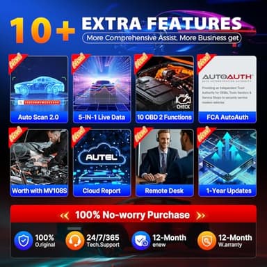 Autel Scanner MaxiCheck MX808S, 2025 US Ver of MaxiCOM MK808S MK808Z, Full Bidirectional Diagnostic Scan Tool as MK900 MX900 MK900BT MK808BT PRO, 3K+ Active Test, 28+ Service, OE All System, OS11, FCA - Image 8