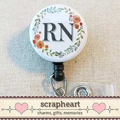 RN Nurse BADGE Reel, RN Nurse Thank You Gift, ID Badge Holder, Nursing Grad Gifts, Registered Nurse RN Graduation Gift, Nurse Appreciation Gift - Image 5