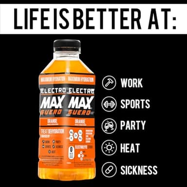 ELECTROMAX SUERO - Zero Sugar Electrolyte Drink – 12-Pack Mix (21.3 Fl Oz Each), Hydration for Sports, Recovery, and Daily Use – Magnesium, Potassium, Zinc, Calcium – Zero Calories. (Party Pack)) - Image 6