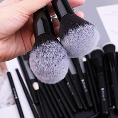 DUcare Professional Makeup Brushes Set 27Pcs Makeup Brush Set Premium Synthetic Kabuki Foundation Blending Face Powder Blush Concealers Eye Shadows Brushes - Image 4